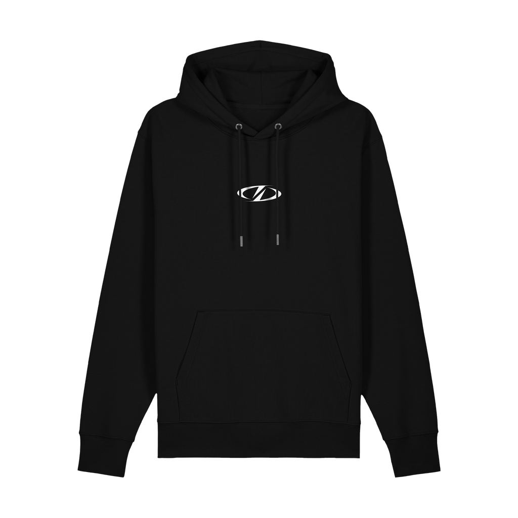 Hoodie Tout Droit - Noir