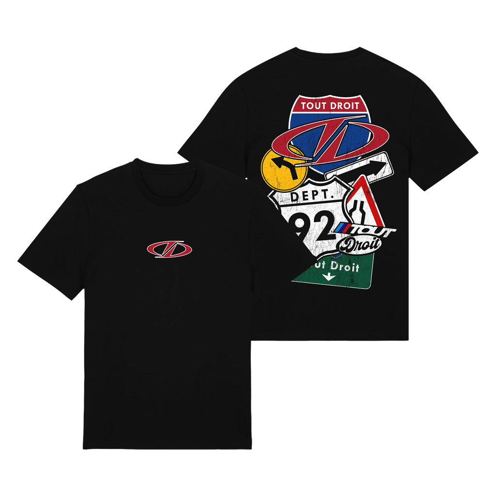 Tshirt Tout Droit Highway - Noir