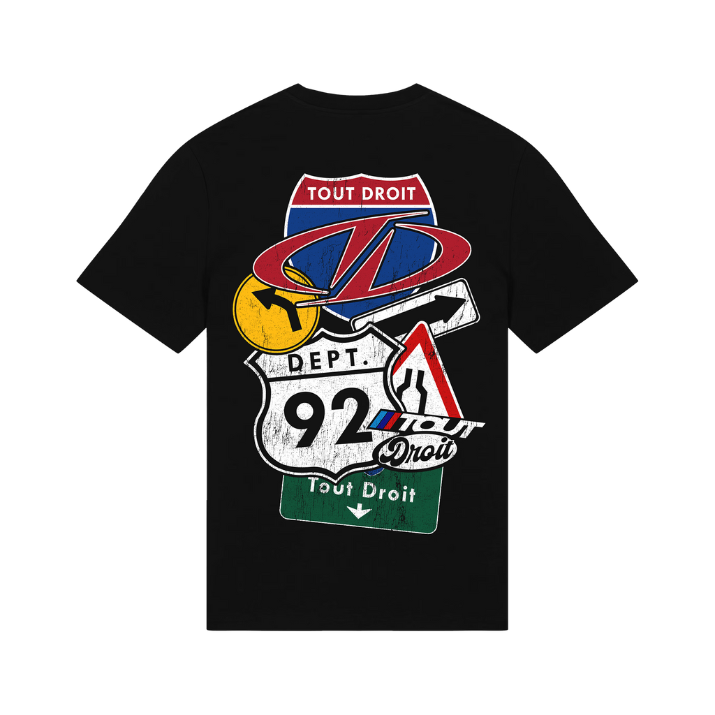 Tshirt Tout Droit Highway - Noir