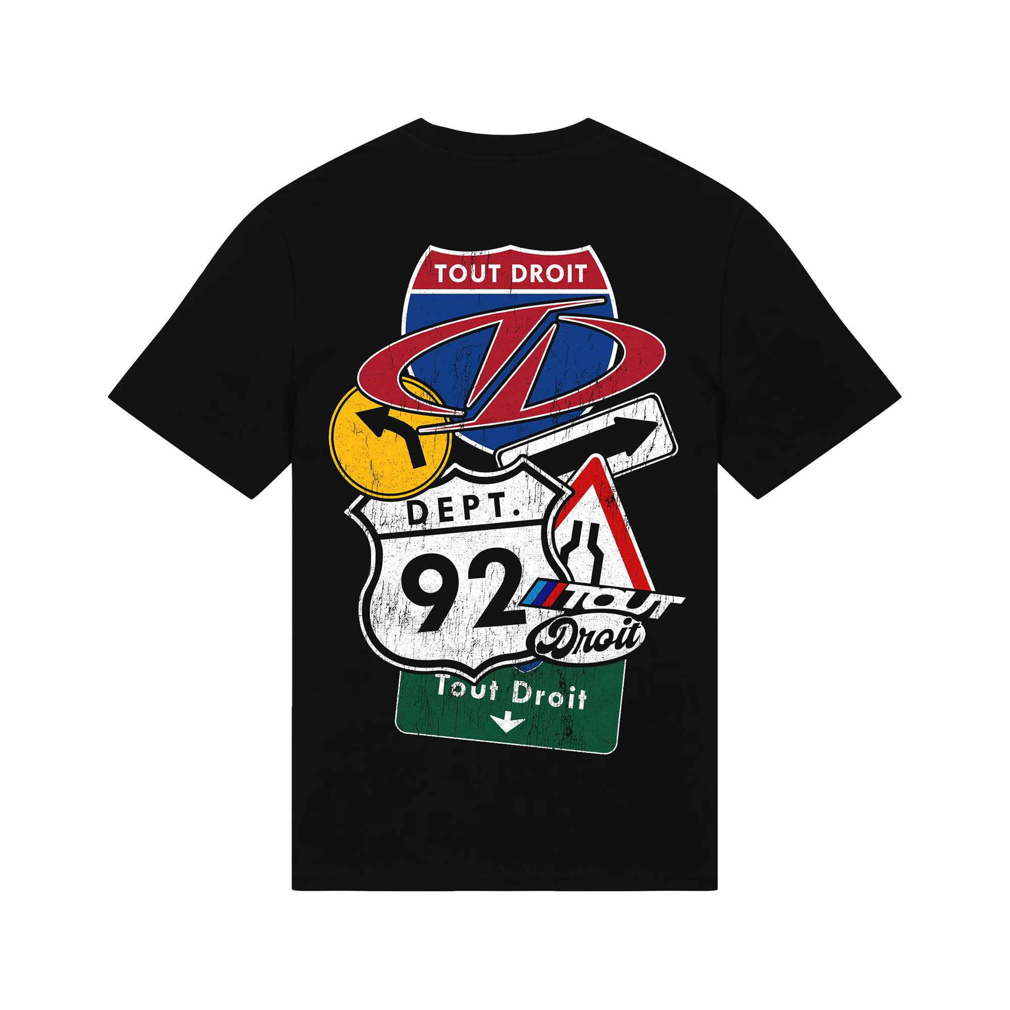 Tshirt Tout Droit Highway - Noir